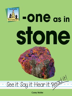 cover image of One As In Stone